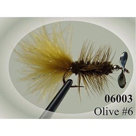 Pistol Pete TroutPanfish Fly, Sz 6, Olive, 2Pack, 2PK 06003-2PK